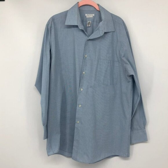 Van Heusen Light Blue Button Down Dress Shirt 32/33 - Picture 14 of 14